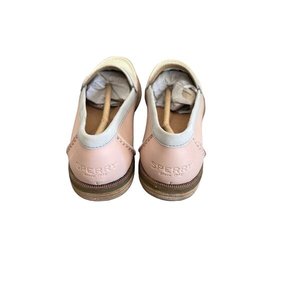 Sperry Womens Seaport Penny Loafer In Blush Ivory Gray Leather Size 8.5 - Picture 9 of 14